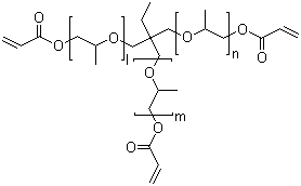 丙氧基化三羟甲基丙烷三丙烯酸酯分子式结构图