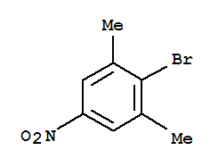 2-溴-5-硝基间二甲基苯分子式结构图