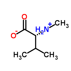 N-甲基-D-缬氨酸分子式结构图