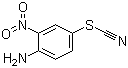 2-硝基-4-硫氰基苯胺分子式结构图