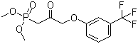 [2-氧代-3-(3-三氟甲基苯氧基)丙基)]磷酸二甲酯分子式结构图