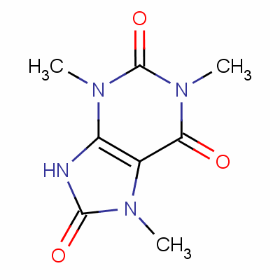 1,3,7-三甲基尿酸分子式结构图