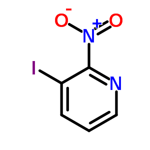 3-碘-2-硝基吡啶分子式结构图