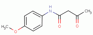 4-甲氧基-N-乙酰乙酰基苯胺分子式结构图