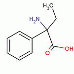 2-氨基-2-苯基丁酸分子式结构图