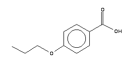 4-正丙氧基苯甲酸分子式结构图