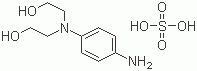 N,N-双(2-羟乙基)-对苯二胺硫酸盐分子式结构图