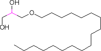 鲨肝醇分子式结构图