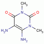 5,6-二氨基-1,3-二甲基脲嘧啶分子式结构图