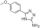 5-(4-甲氧基苯基)-4H-1,2,4-三唑-3-胺分子式结构图