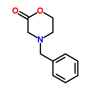 N-苄基吗啉-2-酮分子式结构图