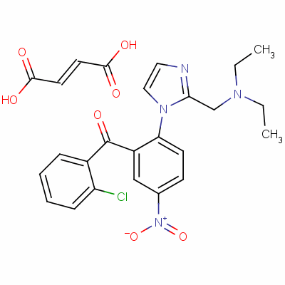 尼唑苯酮富马酸盐分子式结构图