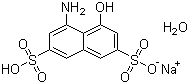 1-氨基-8-萘酚-3,6-二磺酸一钠分子式结构图