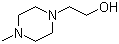 1-(2-羟乙基)-4-甲基哌嗪分子式结构图