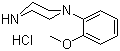 1-(2-甲氧基苯基)哌嗪盐酸盐分子式结构图