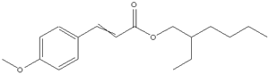 对甲氧基肉桂酸辛酯分子式结构图