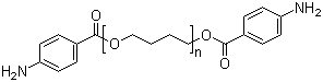 聚-1,4-丁二醇双(4-氨基苯甲酸酯)分子式结构图