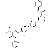 颜料黄14分子式结构图