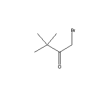 1-溴代-3,3-二甲基-2-丁酮分子式结构图