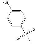 4-甲磺酰基苯胺分子式结构图