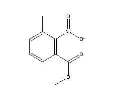 3-甲基-2-硝基苯甲酸甲酯分子式结构图