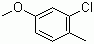 2-氯-4-甲氧基-1-甲基苯分子式结构图