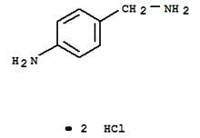 对氨基苄胺二盐酸盐分子式结构图