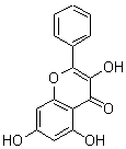 3,5,7-三羟基黄酮分子式结构图