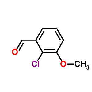 2-氯-3-甲氧基苯甲醛分子式结构图