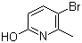 3-溴-6-羟基-2-甲基吡啶分子式结构图