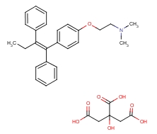 枸橼酸他莫昔芬分子式结构图