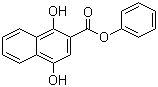 1,4-二羟基-2-萘甲酸苯酯分子式结构图