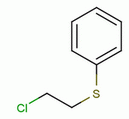 2-氯乙基苯基硫醚分子式结构图