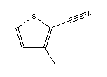 3-甲基噻吩-2-腈分子式结构图