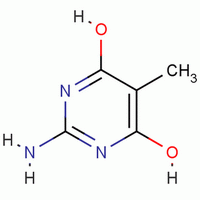 2-氨基-4,6-二羟基-5-甲基嘧啶分子式结构图