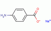 对氨基苯甲酸钠分子式结构图