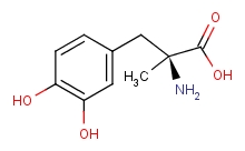 甲基多巴分子式结构图