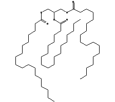 三硬脂酸甘油酯分子式结构图