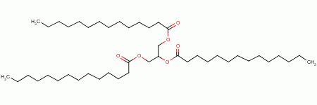 肉豆蔻酸甘油三酯分子式结构图