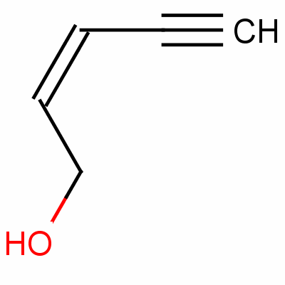 2-戊烯-4-炔-1-醇分子式结构图