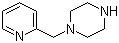 1-[(2-吡啶基)甲基]哌嗪分子式结构图