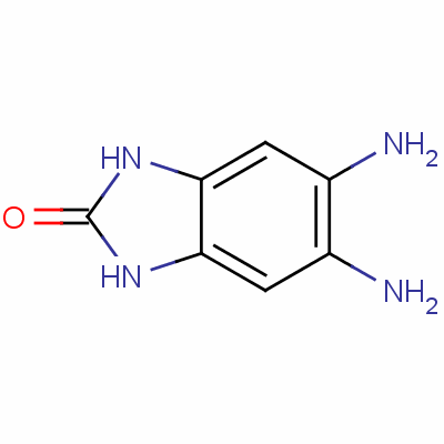 5,6-二氨基苯并咪唑-2-酮分子式结构图