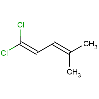 1,1-二氯-4-甲基-1,3-戊二烯分子式结构图