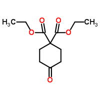 4,4-双(乙氧羰基)环己酮分子式结构图