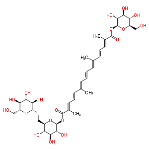 西红花苷II分子式结构图