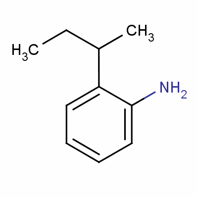 邻仲丁基苯胺分子式结构图