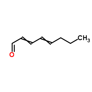 2,4-辛二烯醛分子式结构图