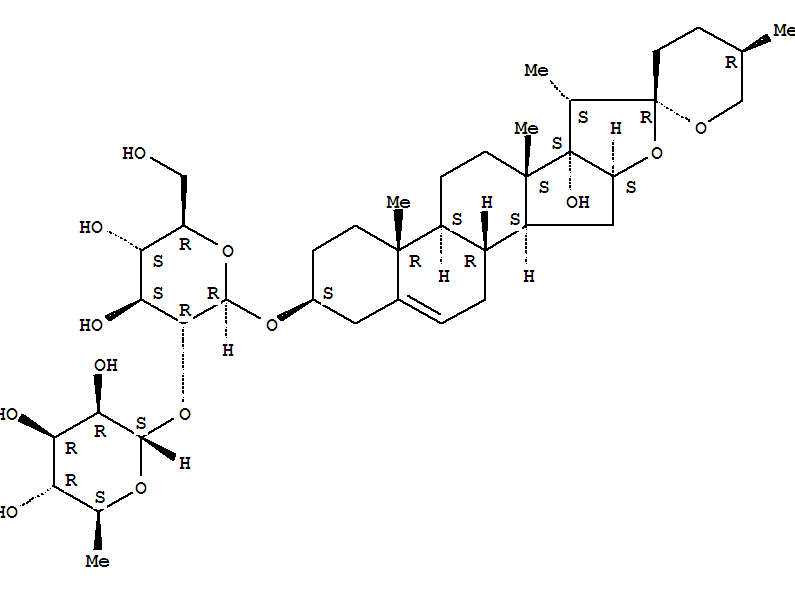 重楼皂苷 VI分子式结构图