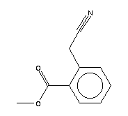 邻氰甲基苯甲酸甲酯分子式结构图