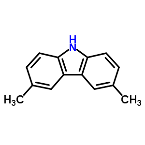 3,6-二甲基-9H-咔唑分子式结构图